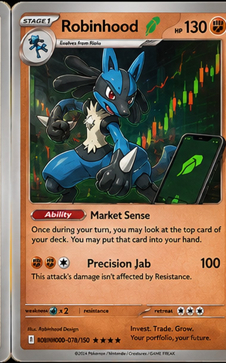 Robinhood — Lucarion PokeStocks card